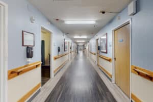 The Peninsula Post Acute hallway